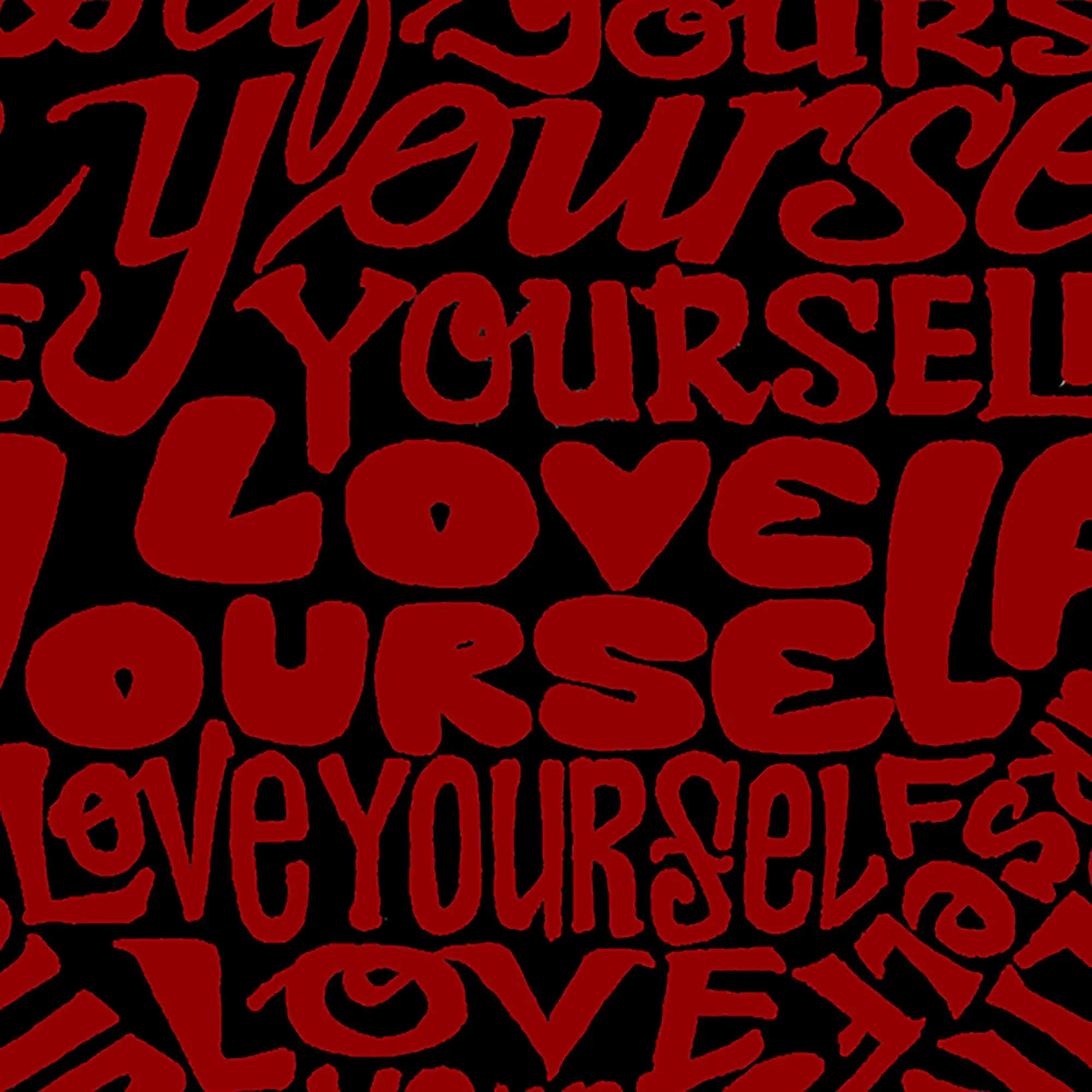 Love Yourself - Women's Plus Size Word Art T-Shirt sold by LA Pop Art product image thumbnail 3