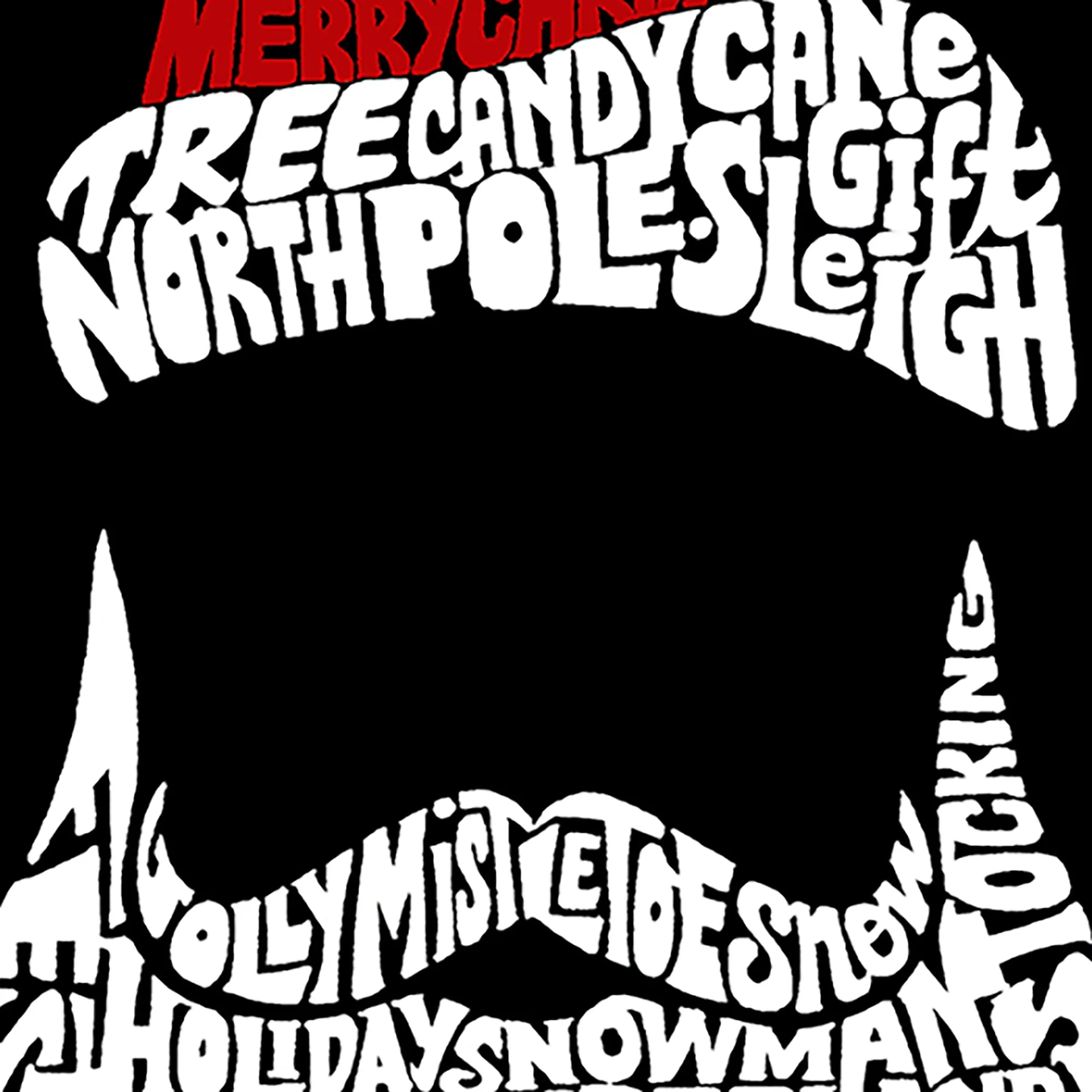 Women's Plus Size Word Art T-shirt - Santa Claus sold by LA Pop Art product image thumbnail 3