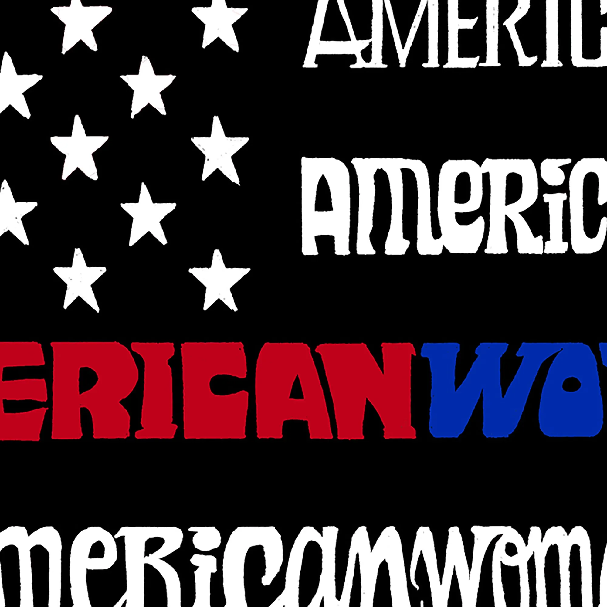 Women's Plus Size Word Art T-shirt - American Woman sold by LA Pop Art product image thumbnail 3