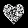 Women's Plus Size Word Art T-shirt - Peace Love Cats sold by LA Pop Art