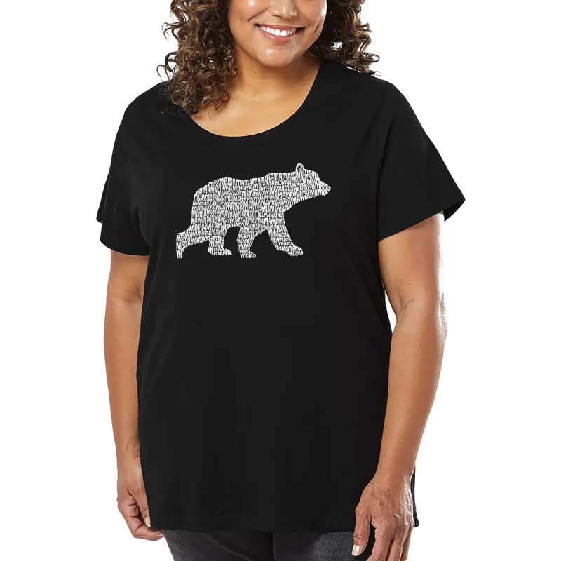 Women's Plus Size Word Art T-shirt - Mama Bear sold by LA Pop Art