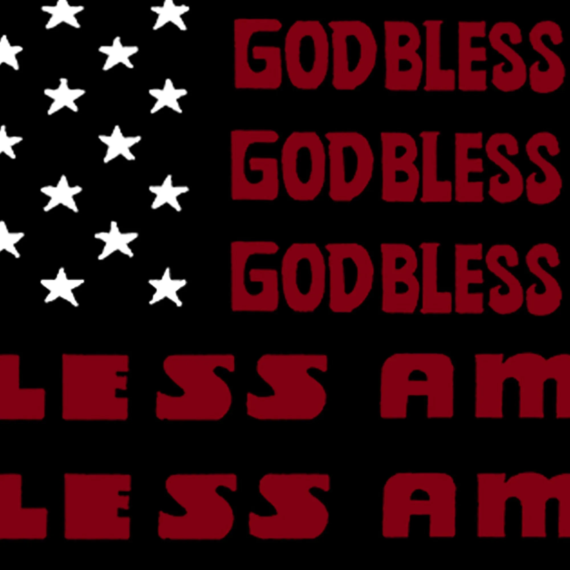 Women's Plus Size Word Art T-shirt - God Bless America sold by LA Pop Art product image thumbnail 3