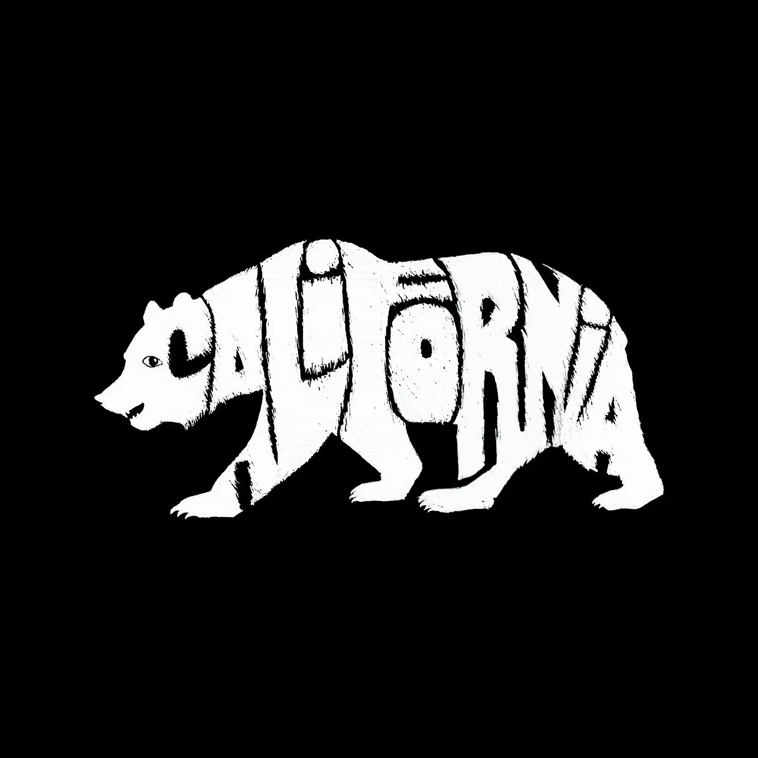 Women's Plus Size Word Art T-shirt - California Bear sold by LA Pop Art product image thumbnail 2