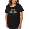 Women's Plus Size Word Art T-shirt - Finger Heart sold by LA Pop Art