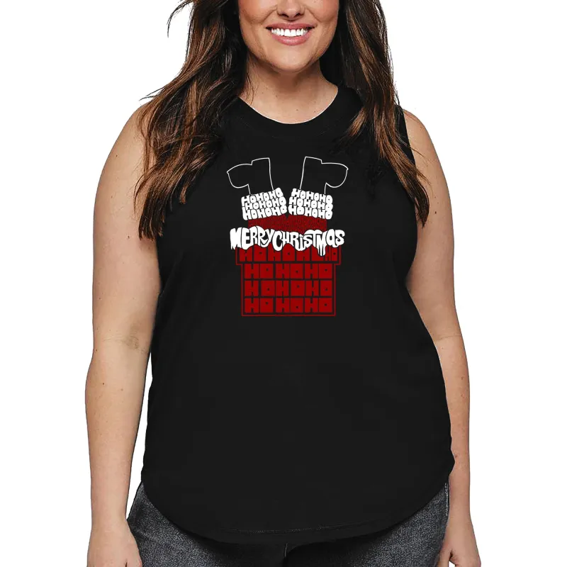 Chimney Santa - Women's Plus Size Word Art Tank Top sold by LA Pop Art
