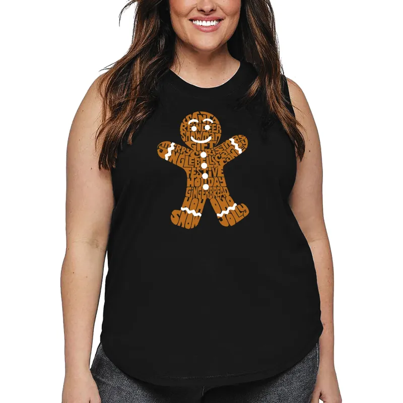 Gingerbread - Women's Plus Size Word Art Tank Top sold by LA Pop Art