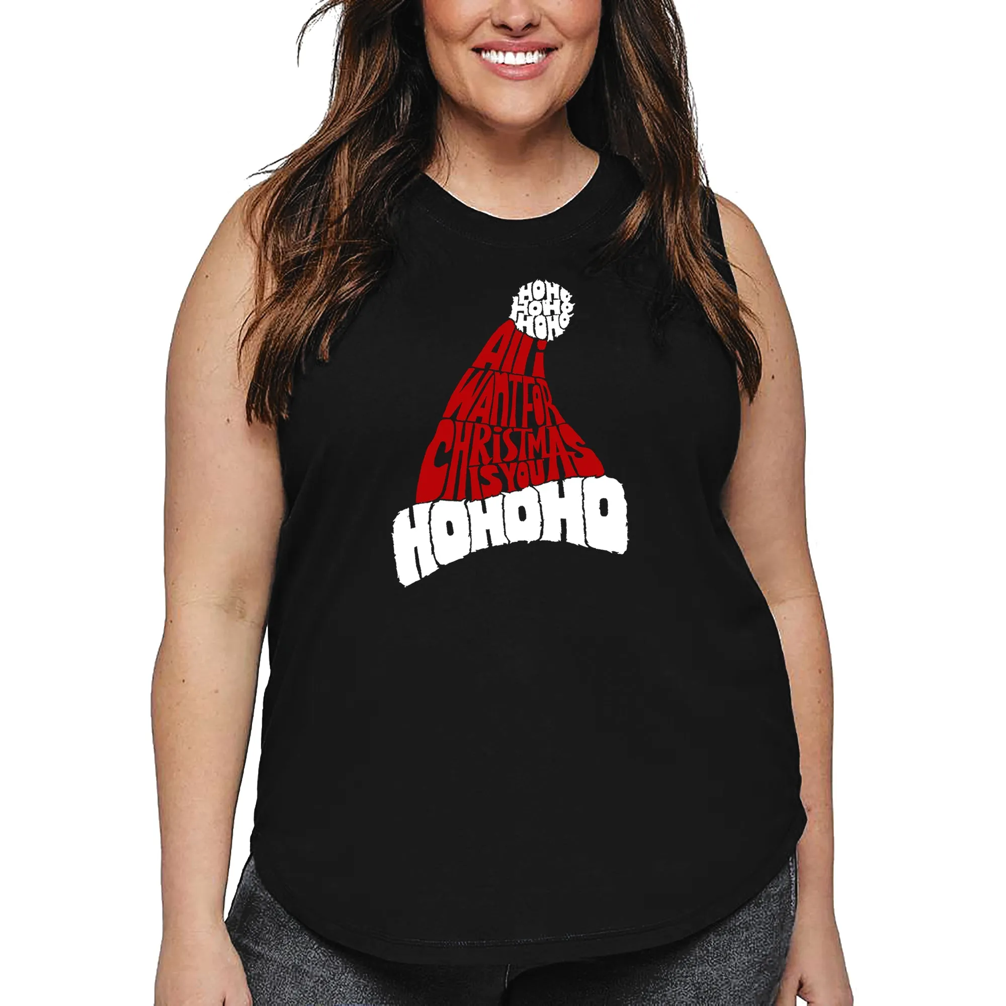 All I Want for Christmas is You - Women's Plus Size Word Art Tank Top sold by LA Pop Art