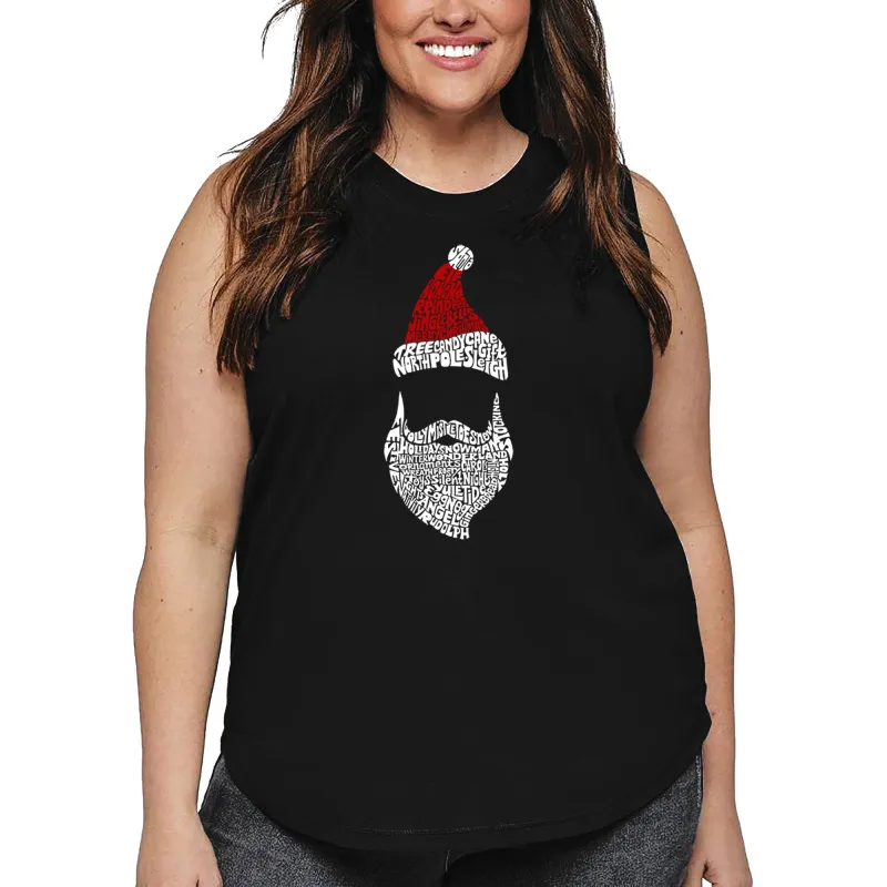 Women's Plus Size Word Art Tank Top - Santa Claus sold by LA Pop Art