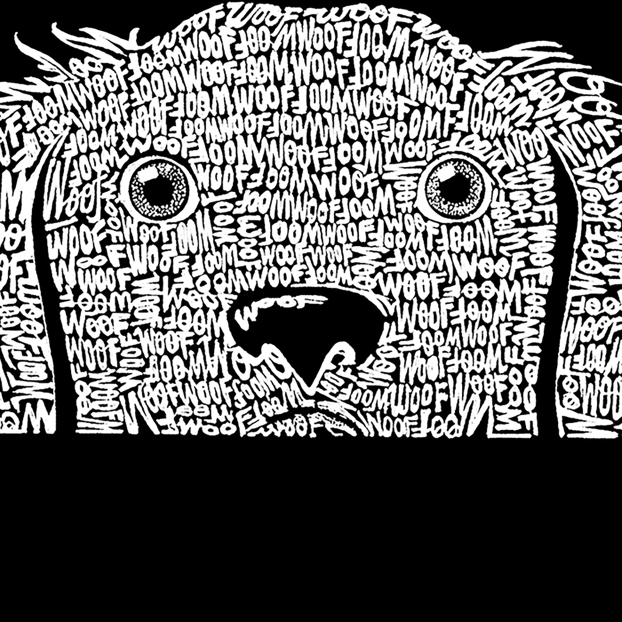 Women's Plus Size Word Art Tank Top - Peeking Dog sold by LA Pop Art product image thumbnail 3