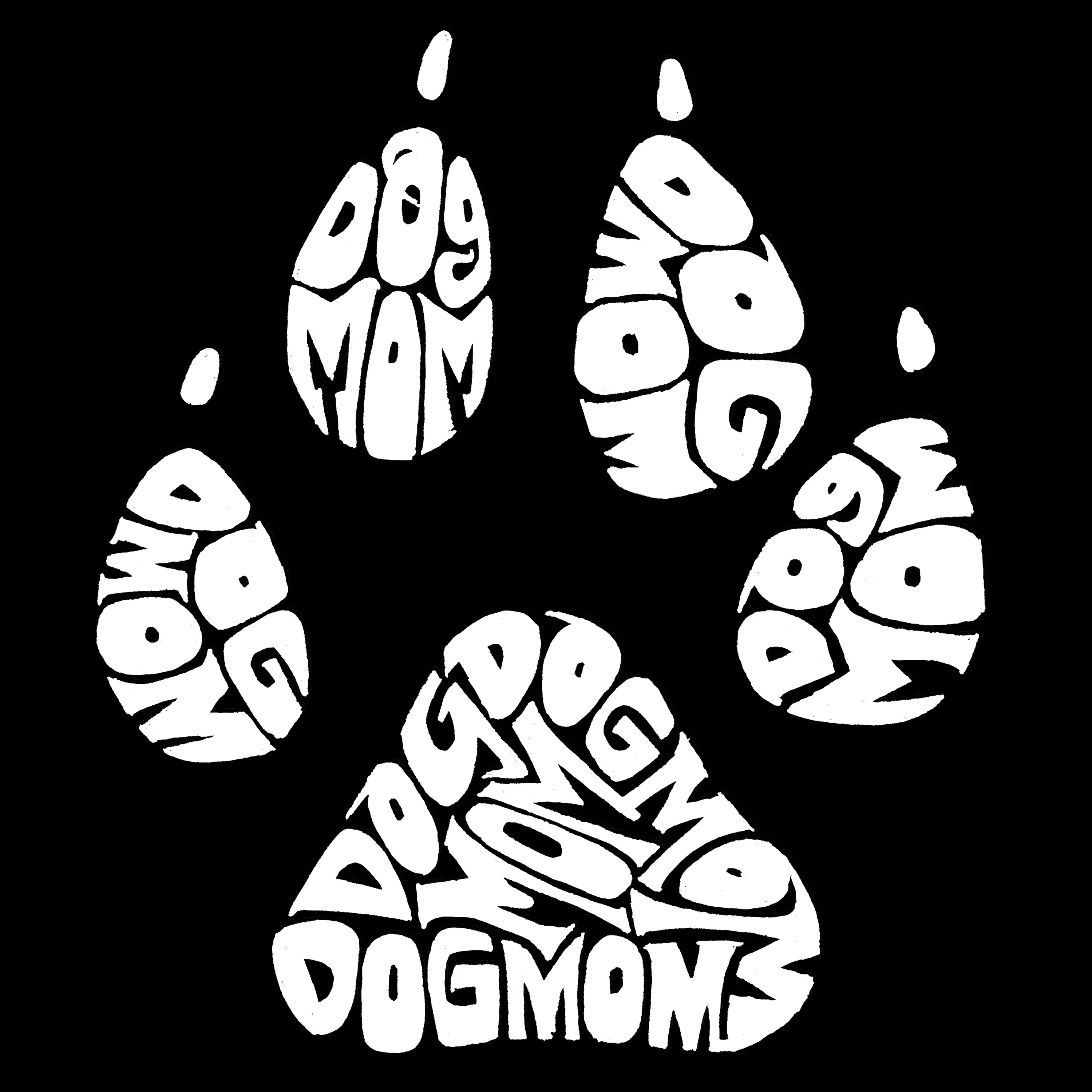 Women's Plus Size Word Art Tank Top - Dog Mom sold by LA Pop Art product image thumbnail 2