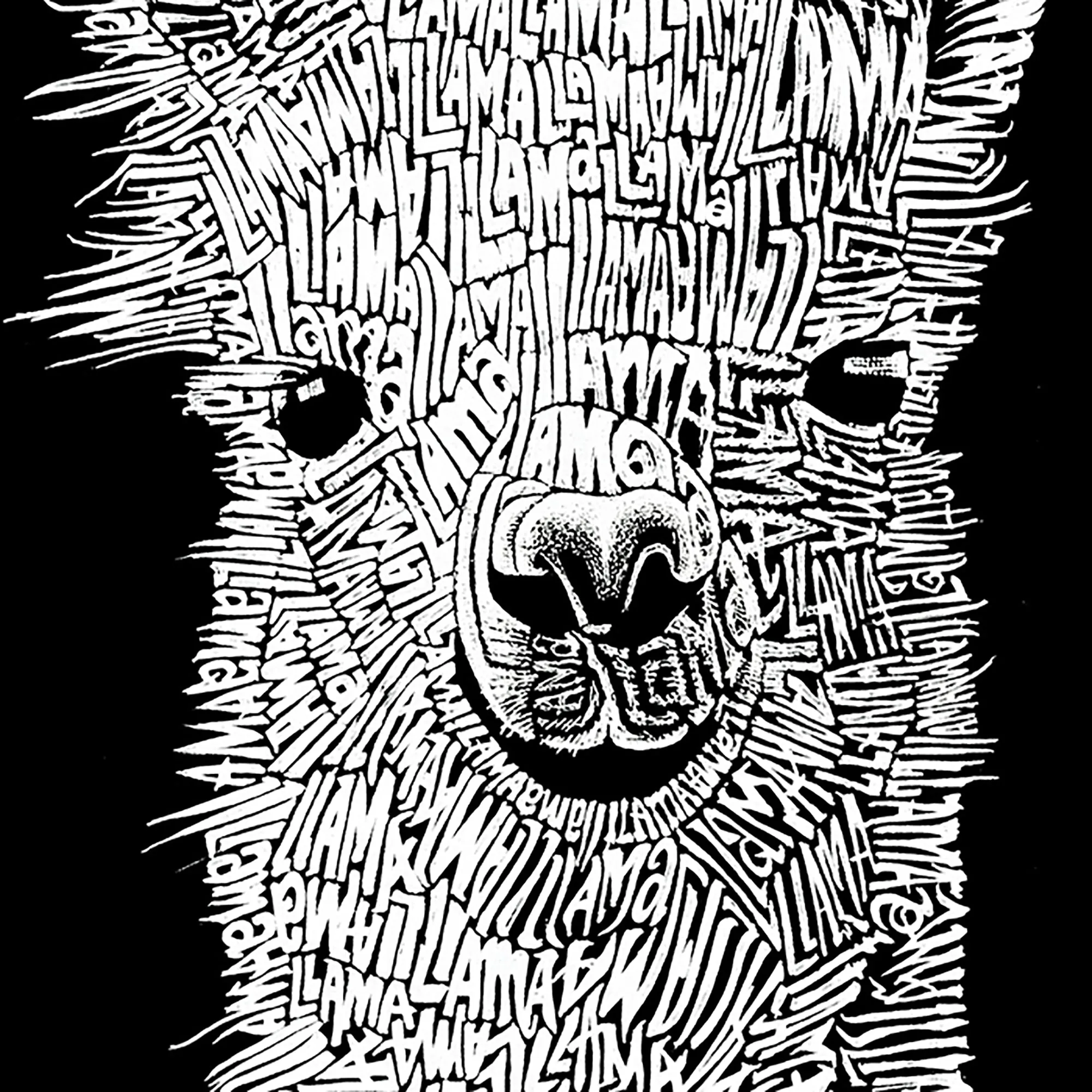 Women's Plus Size Word Art Tank Top - Llama sold by LA Pop Art product image thumbnail 3