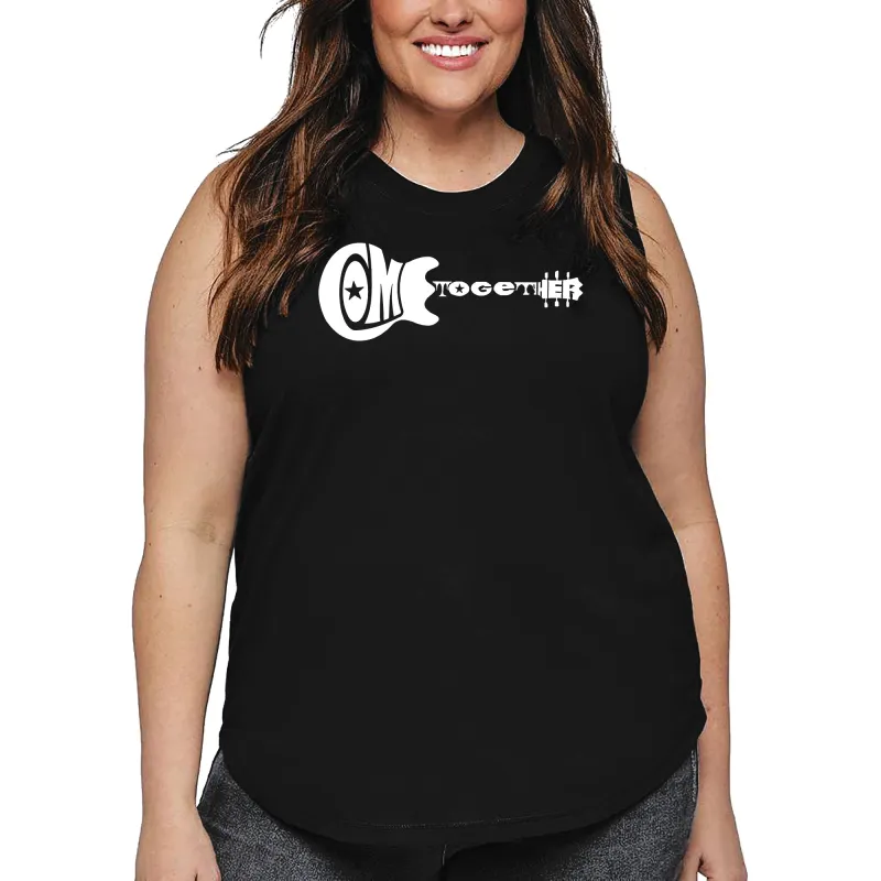 Women's Plus Size Word Art Tank Top - COME TOGETHER sold by LA Pop Art