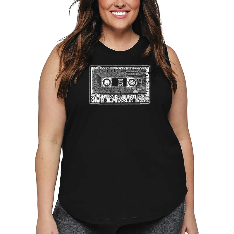 Women's Plus Size Word Art Tank Top - The 80's sold by LA Pop Art