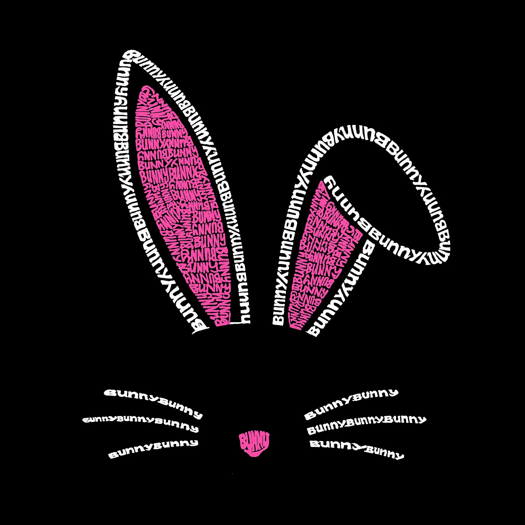 Women's Plus Size Word Art V-Neck - Bunny Ears sold by LA Pop Art product image thumbnail 2