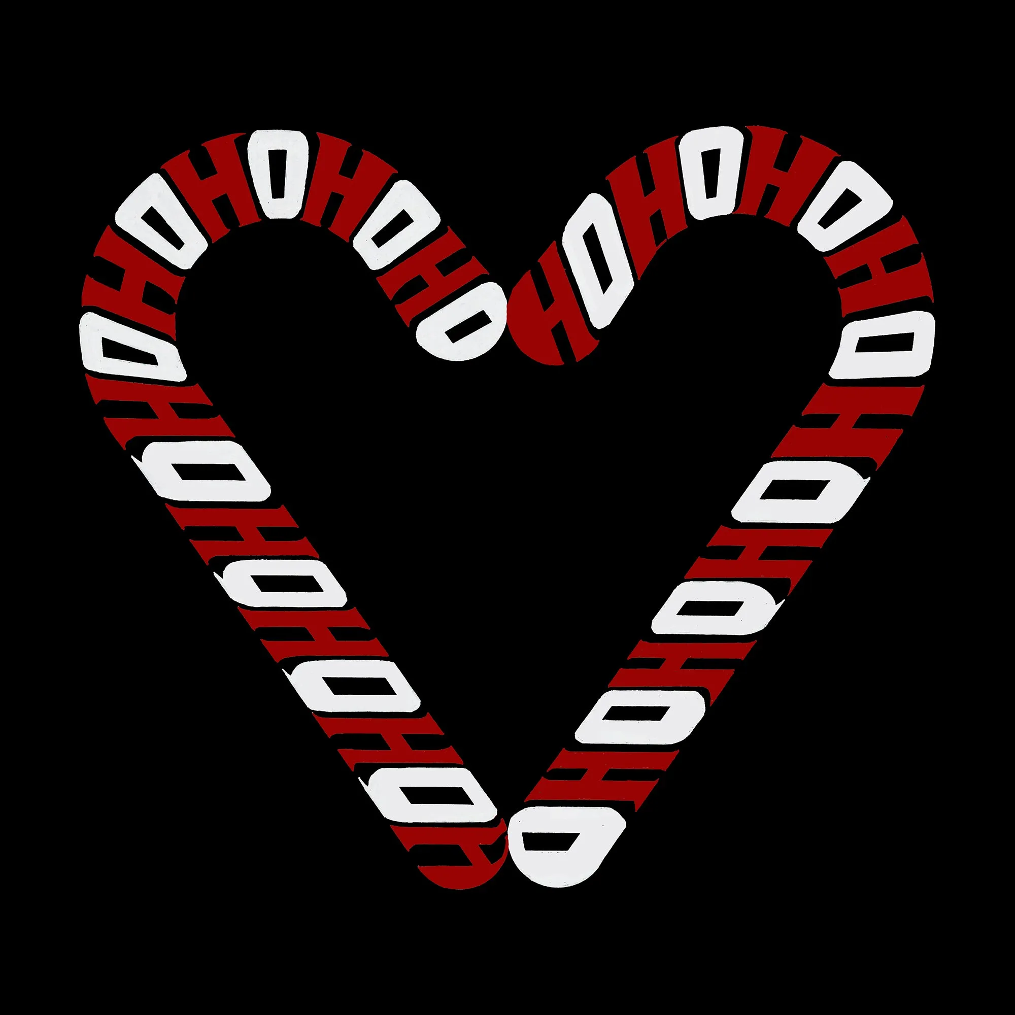 Candy Canes - Women's Plus Size Word Art V-Neck sold by LA Pop Art product image thumbnail 2