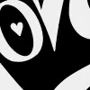 Script Heart - Women's Plus Size Word Art V-Neck sold by LA Pop Art