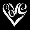 Script Heart - Women's Plus Size Word Art V-Neck sold by LA Pop Art