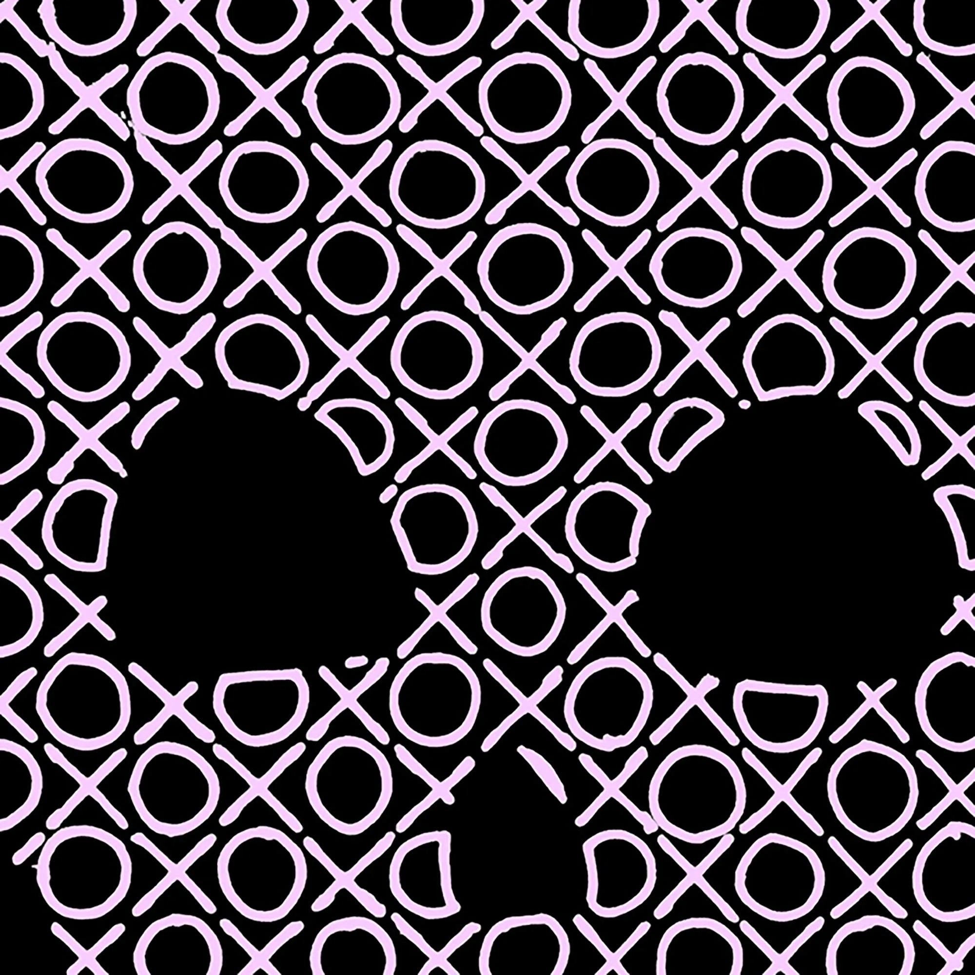 Women's Plus Size Word Art V-Neck - XOXO Skull sold by LA Pop Art product image thumbnail 3