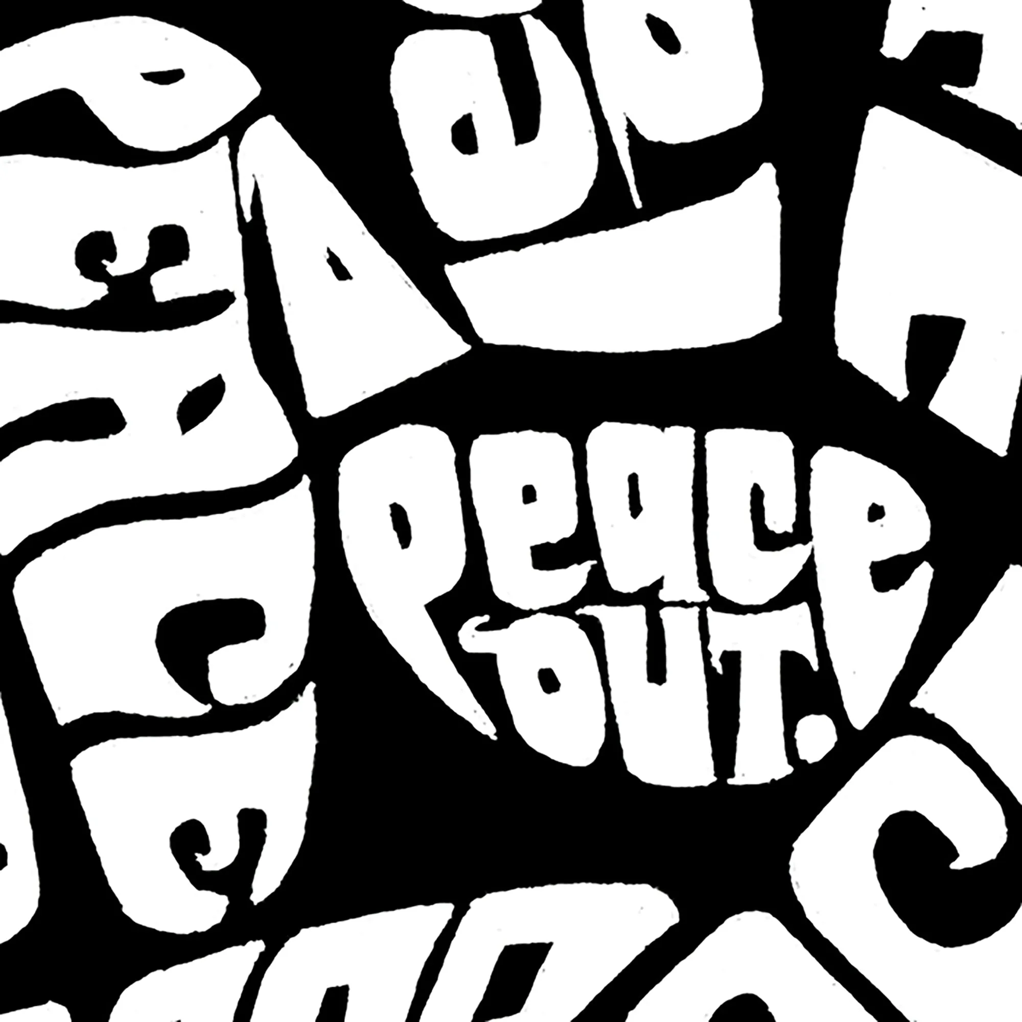 Women's Plus Size Word Art V-Neck - Peace Out sold by LA Pop Art product image thumbnail 3