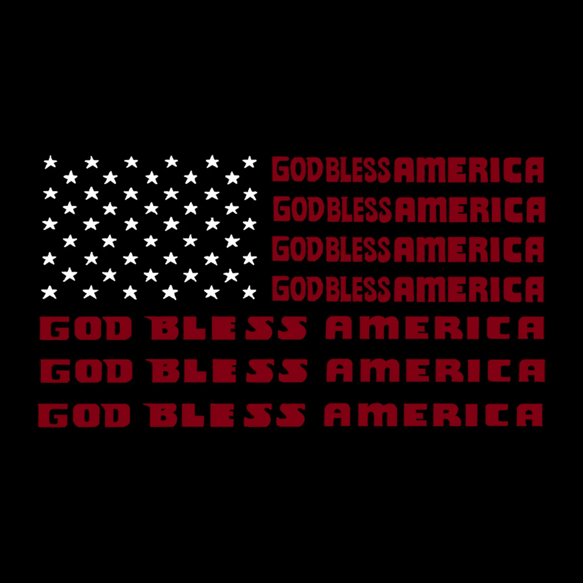 Women's Plus Size Word Art V-Neck - God Bless America sold by LA Pop Art product image thumbnail 2