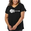 Women's Plus Size Word Art V-Neck - All You Need Is Love sold by LA Pop Art