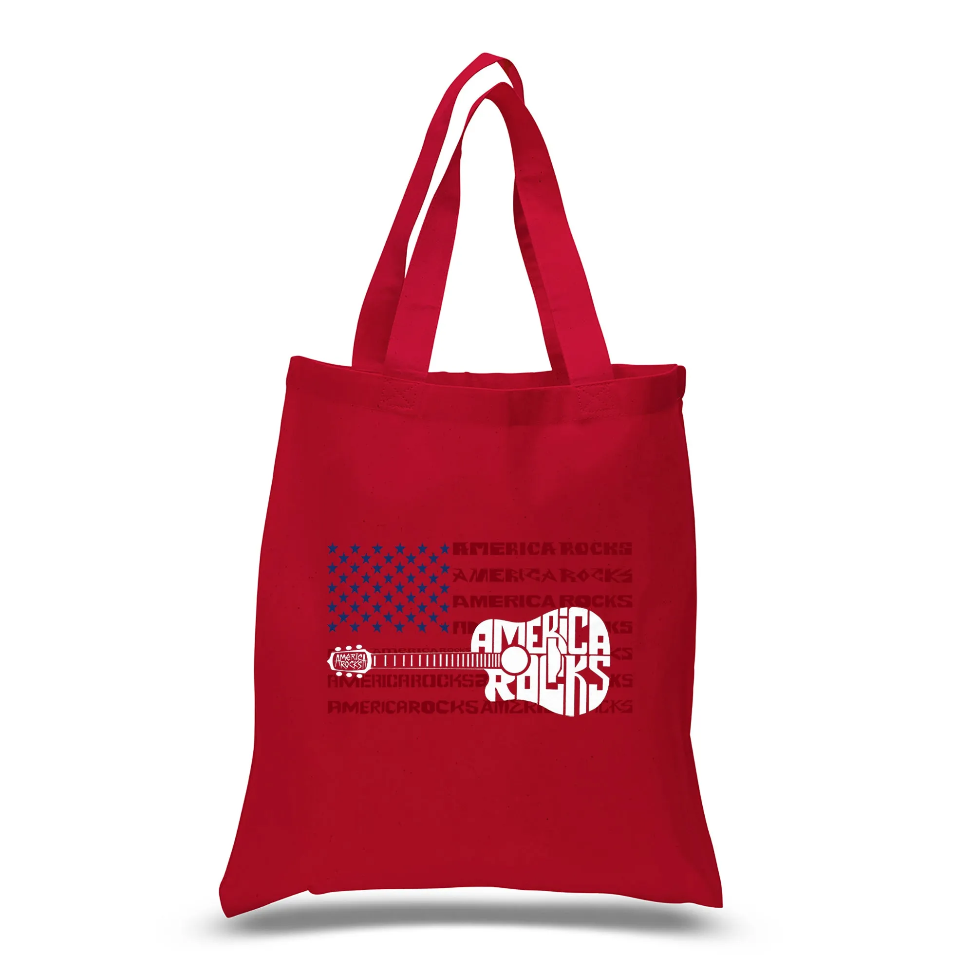 America Rocks - Small Word Art Tote Bag sold by LA Pop Art product image thumbnail 5