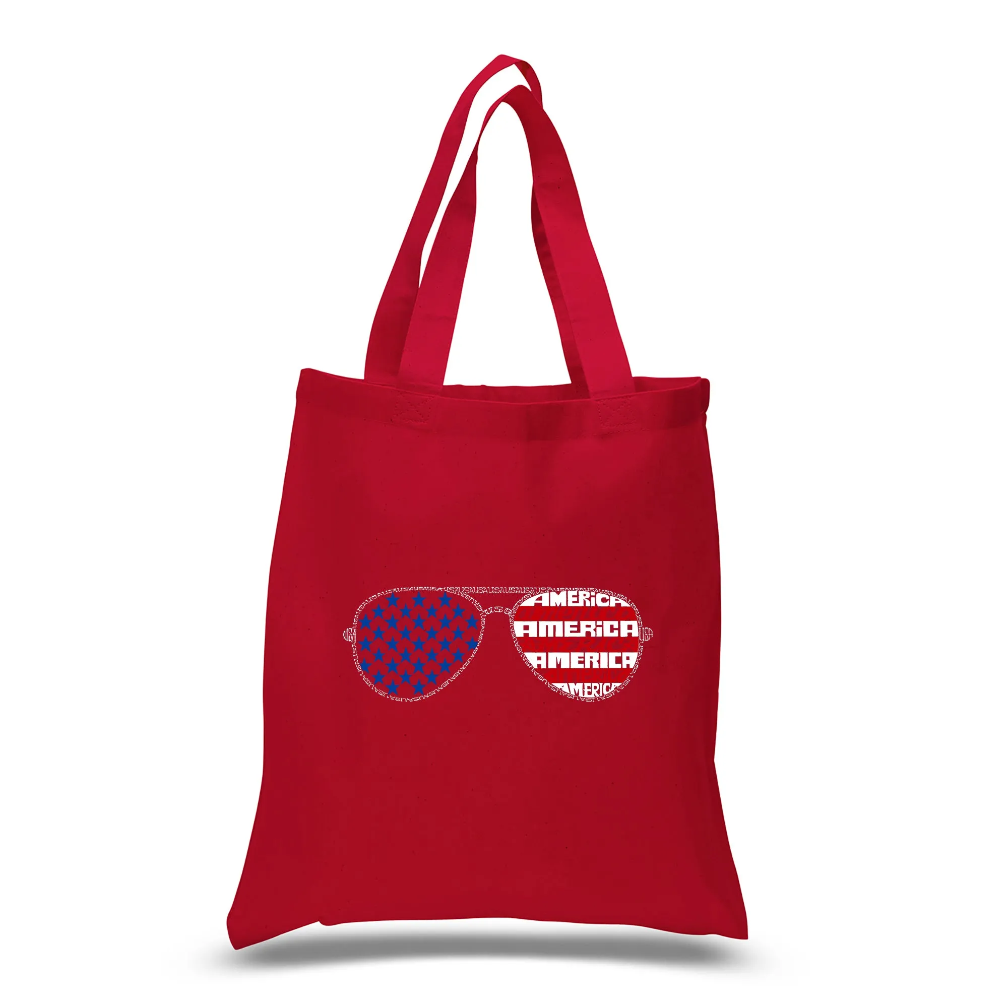 Americana Sunglasses - Small Word Art Tote Bag sold by LA Pop Art product image thumbnail 5