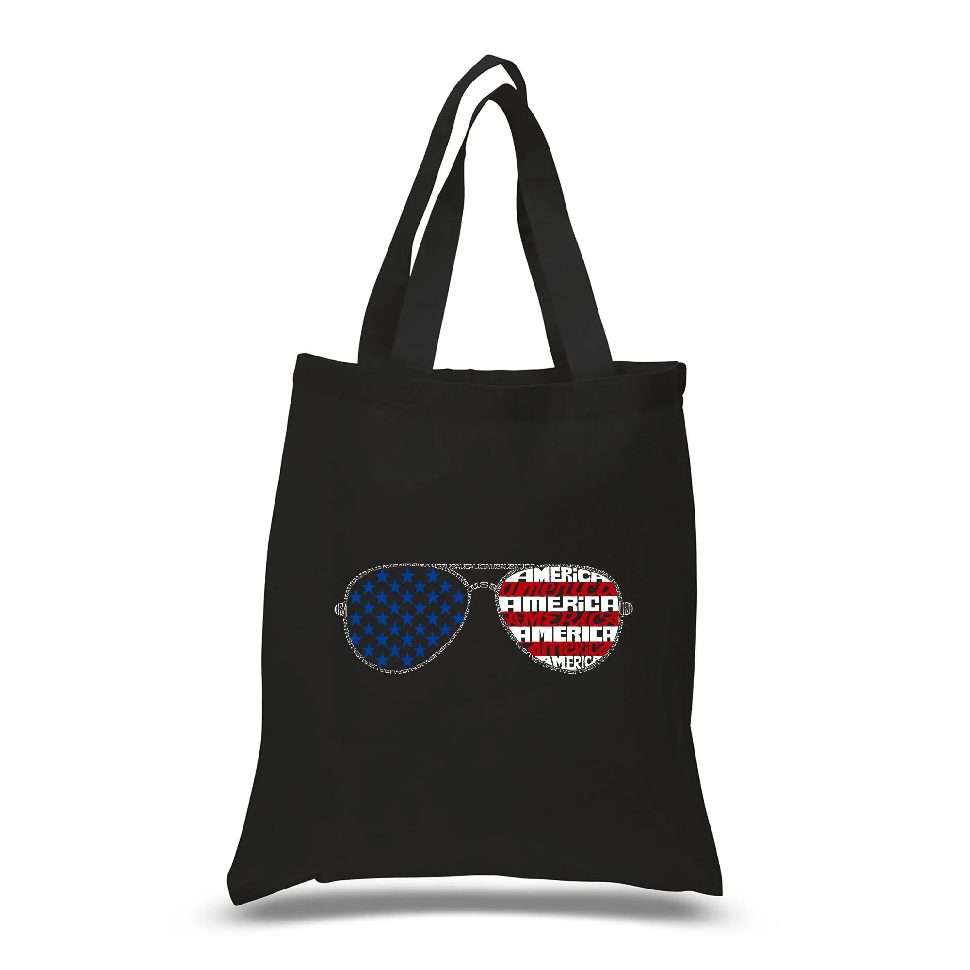 Americana Sunglasses - Small Word Art Tote Bag sold by LA Pop Art product image thumbnail 4