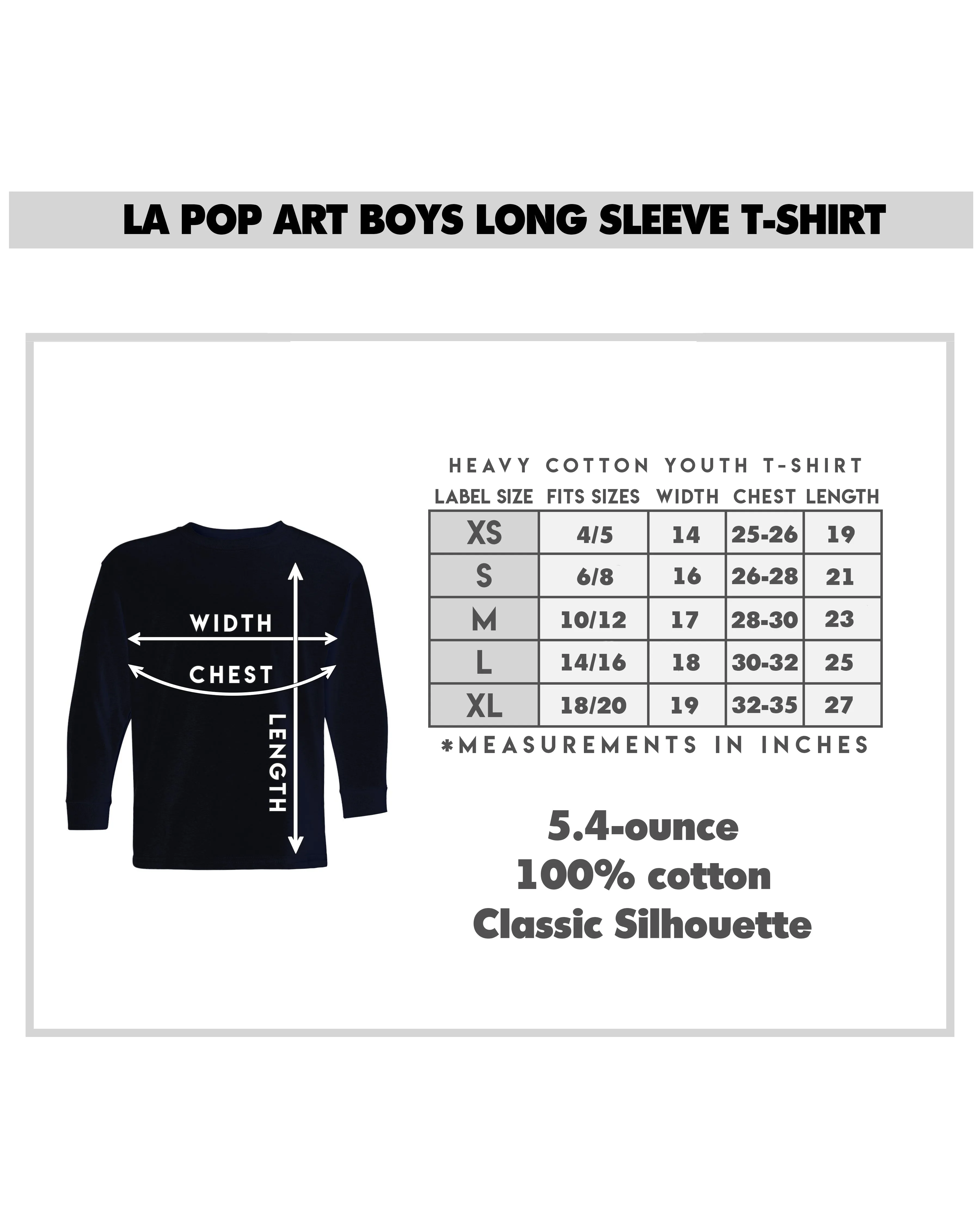 Americana Sunglasses - Boy's Word Art Long Sleeve T-Shirt sold by LA Pop Art product image thumbnail 4