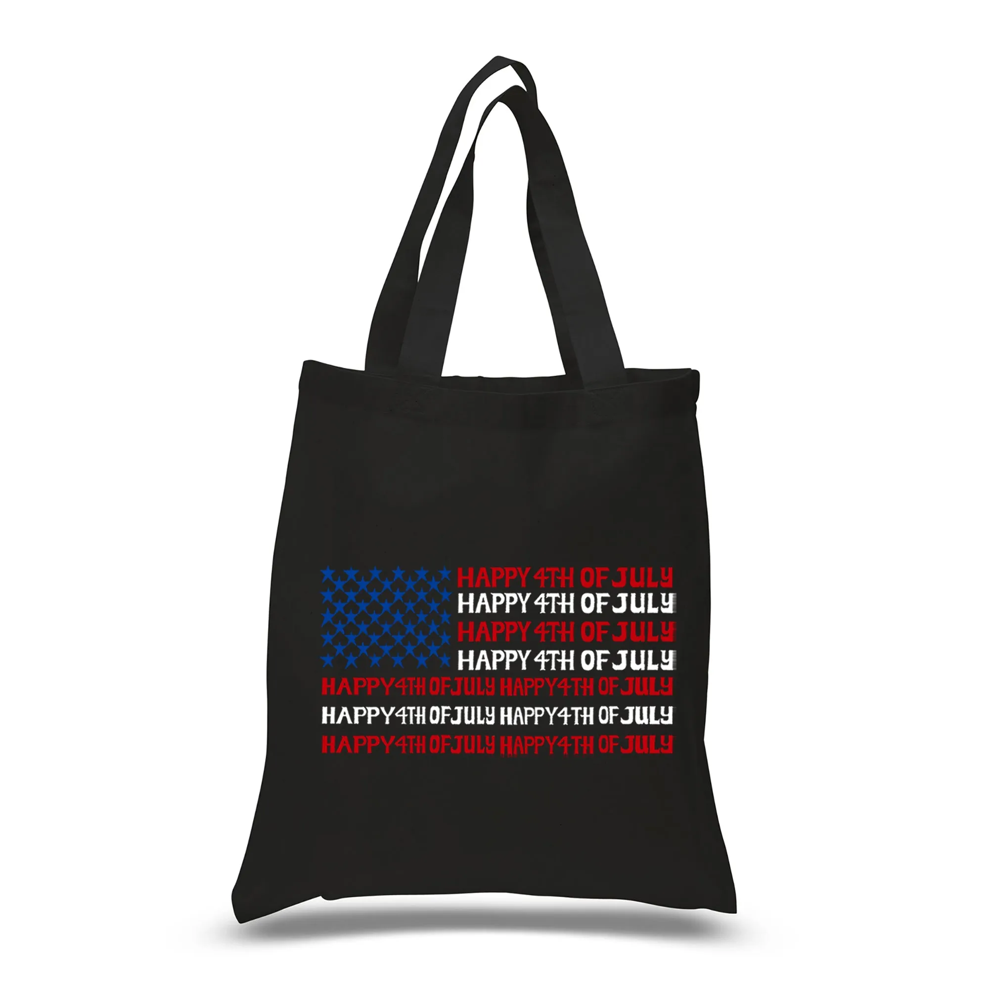 4th of July Flag - Small Word Art Tote Bag sold by LA Pop Art