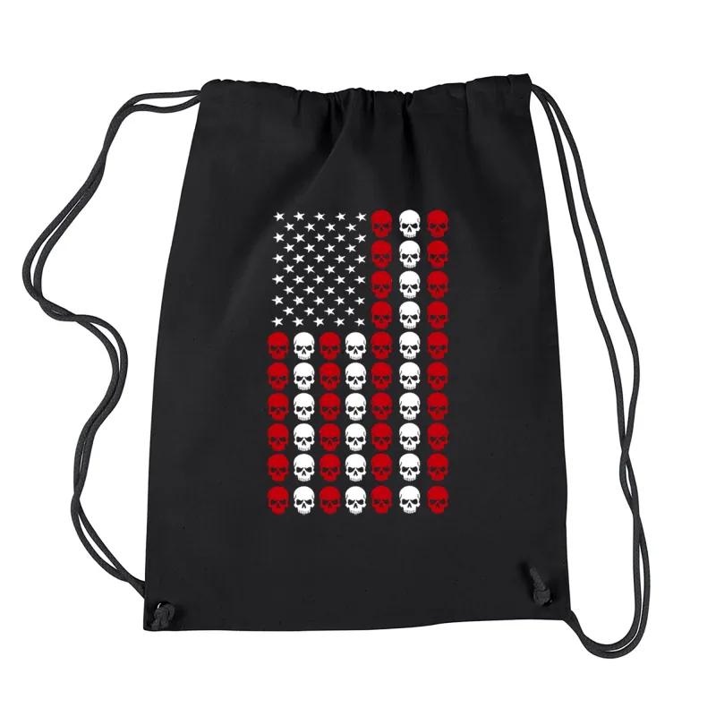 Skull Flag - Drawstring Backpack sold by LA Pop Art