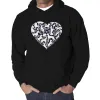 Dog Heart - Men's Word Art Hooded Sweatshirt sold by LA Pop Art