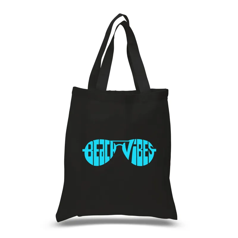 Beach Vibes - Small Word Art Tote Bag sold by LA Pop Art