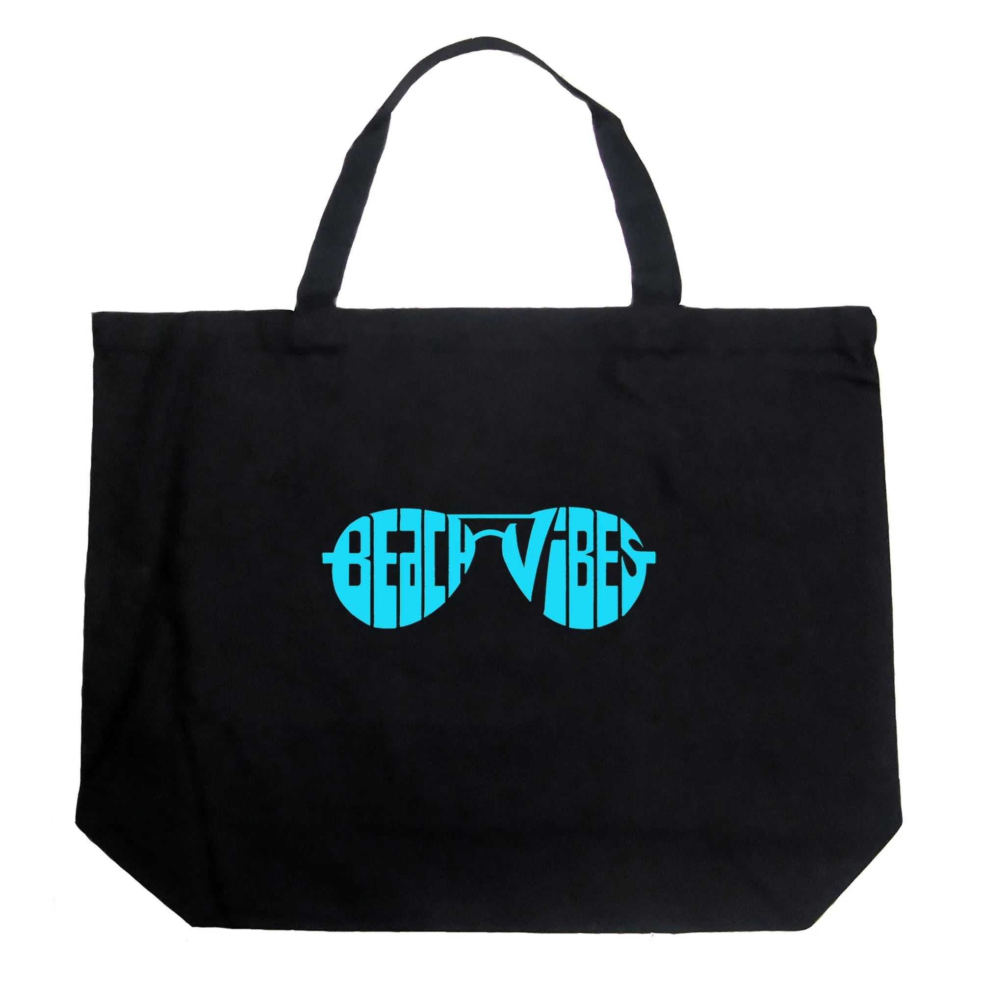 Beach Vibes - Large Word Art Tote Bag sold by LA Pop Art