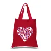 Butterfly Heart - Small Word Art Tote Bag sold by LA Pop Art