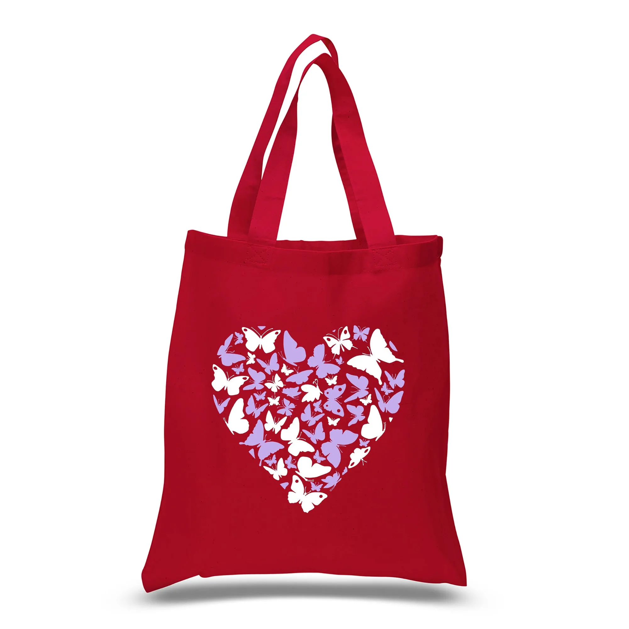 Butterfly Heart - Small Word Art Tote Bag sold by LA Pop Art product image thumbnail 4