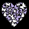 Butterfly Heart - Small Word Art Tote Bag sold by LA Pop Art
