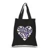 Butterfly Heart - Small Word Art Tote Bag sold by LA Pop Art