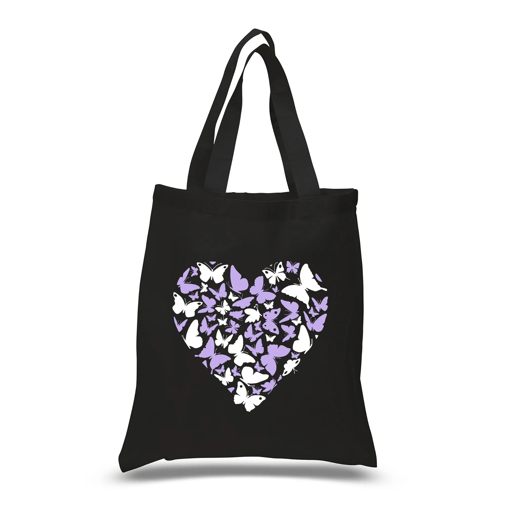 Butterfly Heart - Small Word Art Tote Bag sold by LA Pop Art