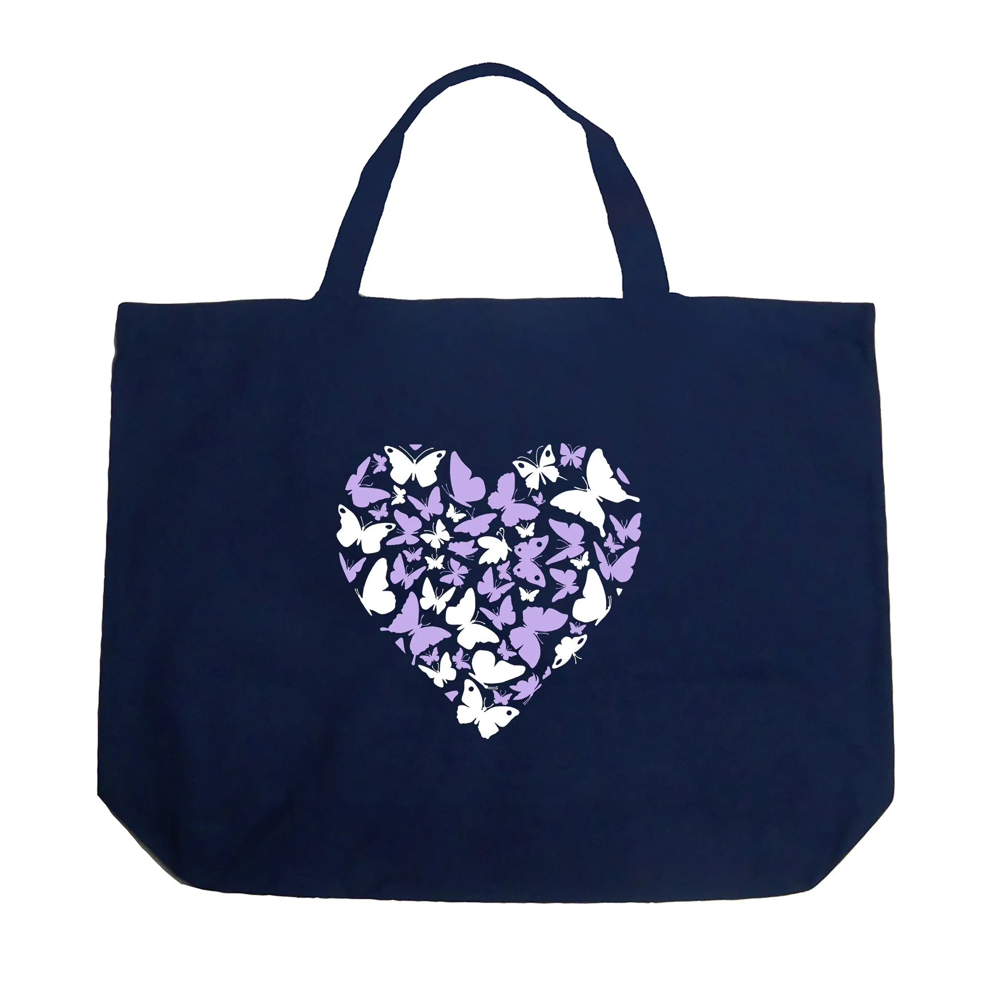 Butterfly Heart - Large Word Art Tote Bag sold by LA Pop Art product image thumbnail 5