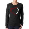Meow Heart - Women's Word Art Long Sleeve T-Shirt sold by LA Pop Art