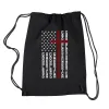 Cross Flag - Drawstring Backpack sold by LA Pop Art