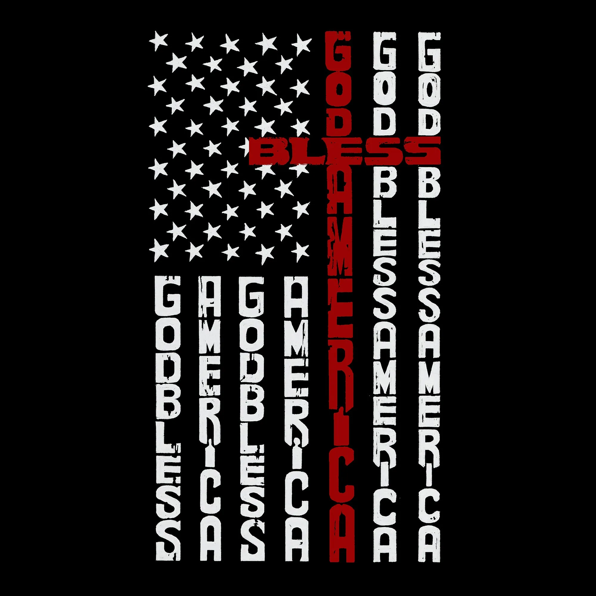 Cross Flag - Men's Word Art Sleeveless T-Shirt sold by LA Pop Art product image thumbnail 2