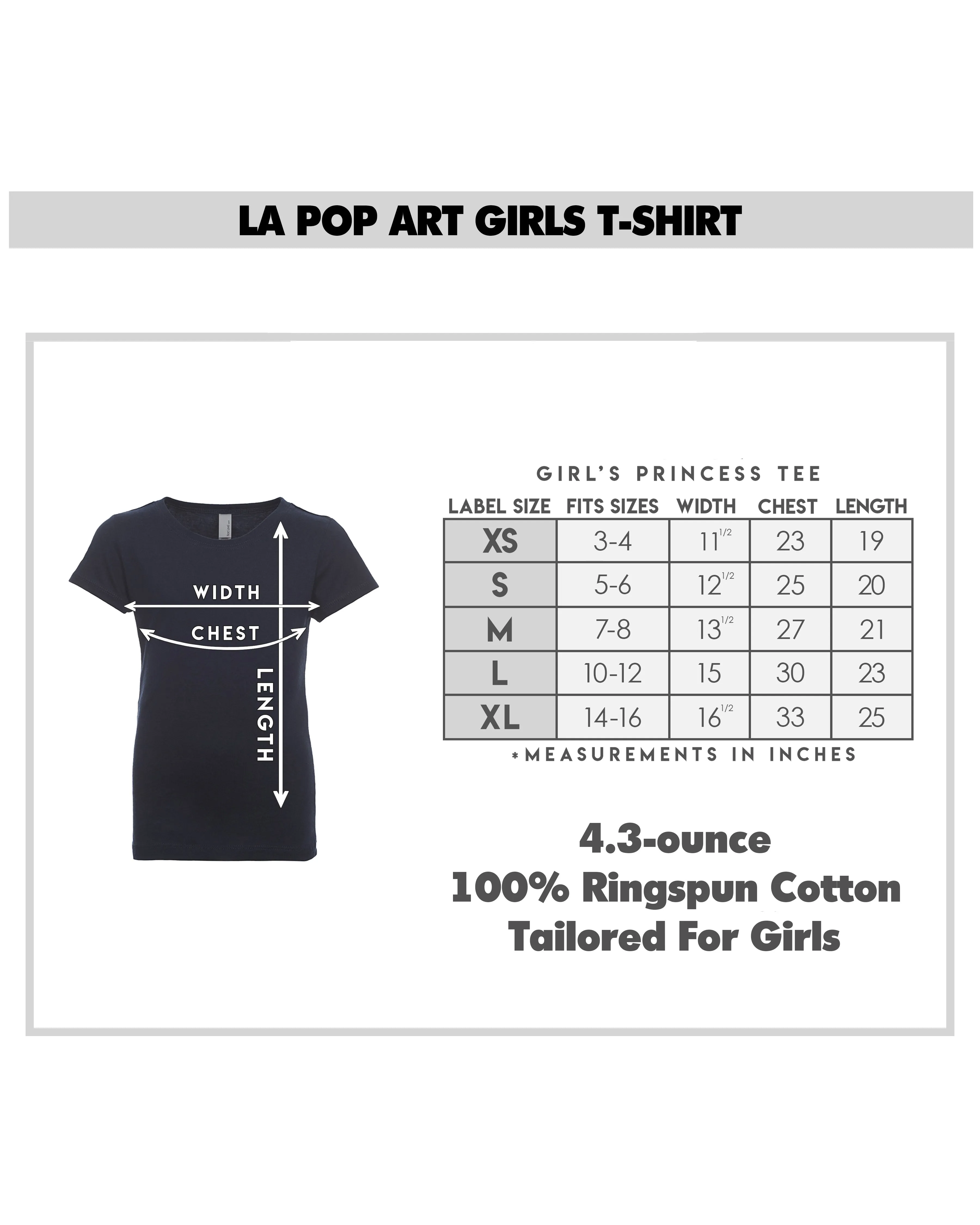 Cat Sitting On Moon - Girl's Word Art T-Shirt sold by LA Pop Art product image thumbnail 4