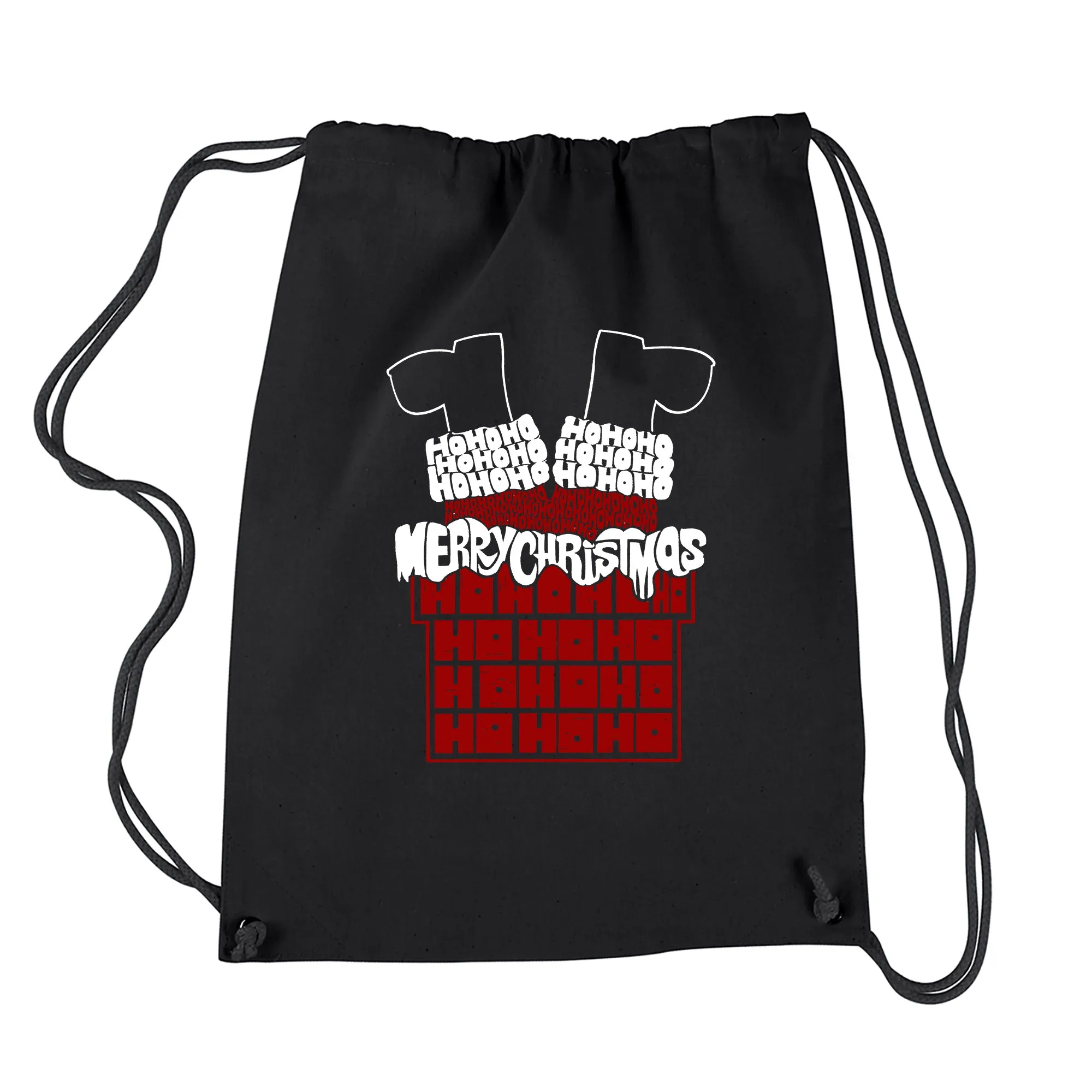 Chimney Santa - Drawstring Backpack sold by LA Pop Art