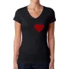 All You Need is Love - Women's Word Art V-Neck T-Shirt sold by LA Pop Art