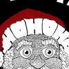 Peeking Santa - Small Word Art Tote Bag sold by LA Pop Art