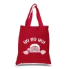 Peeking Santa - Small Word Art Tote Bag sold by LA Pop Art