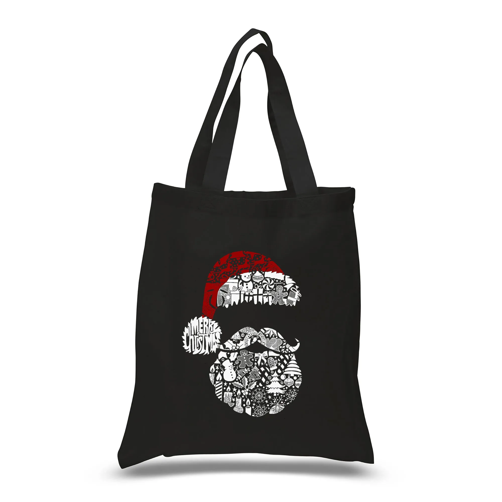 Santa Pics - Small Word Art Tote Bag sold by LA Pop Art