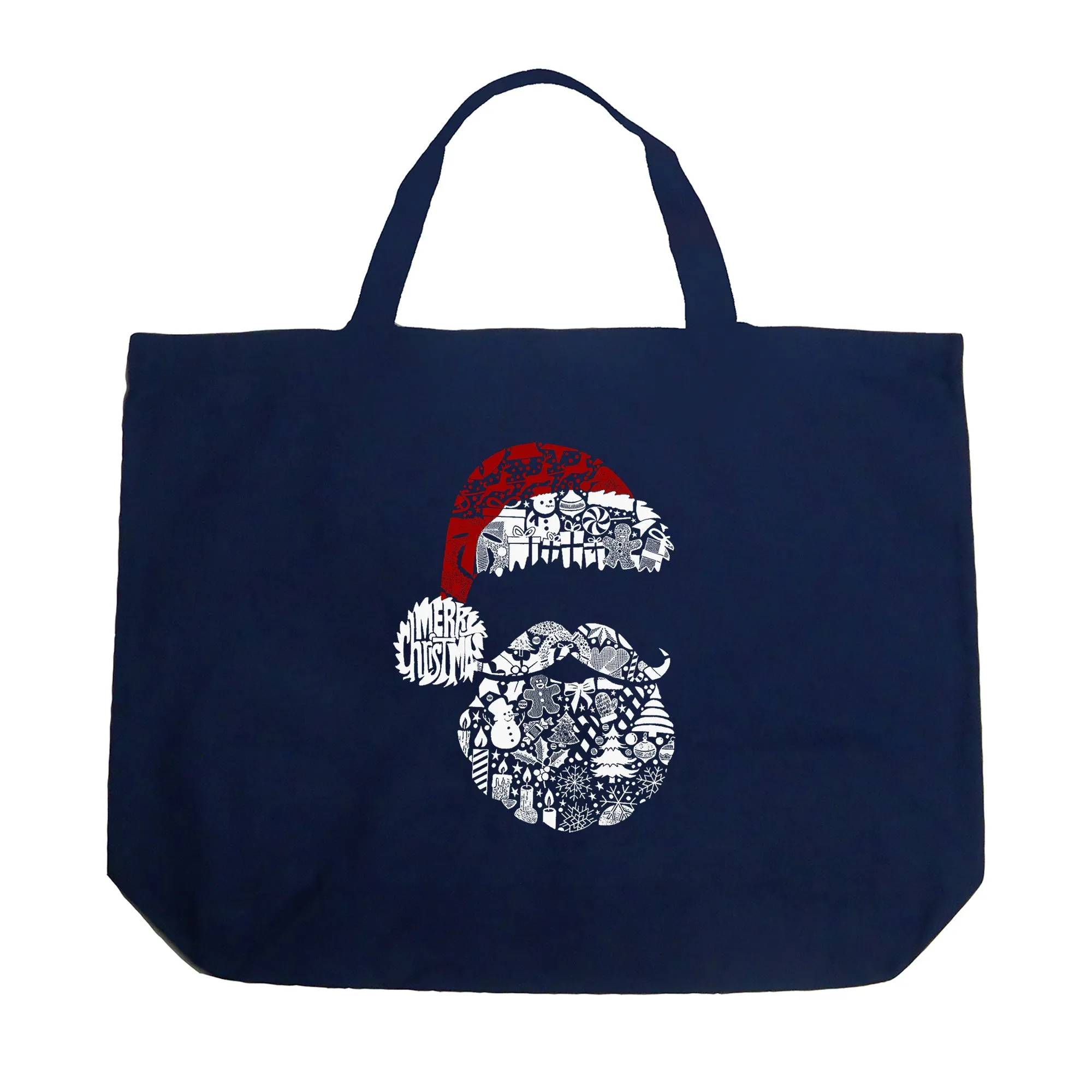 Santa Pics - Large Word Art Tote Bag sold by LA Pop Art product image thumbnail 5